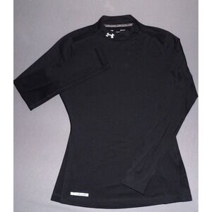Under Armour Cold Gear Mock Black Fitted Athletic Shirt Women's Large
